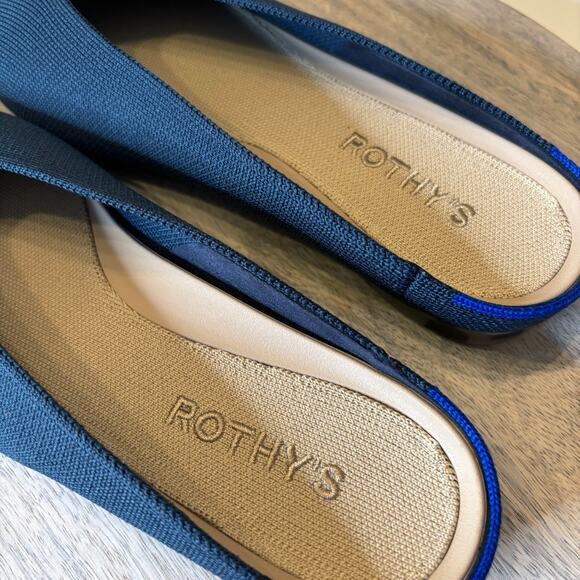 NEW Rothy’s The Almond Demi Women's Slip On Shoes Deep Emerald US Size 7.5 - Picture 6 of 11